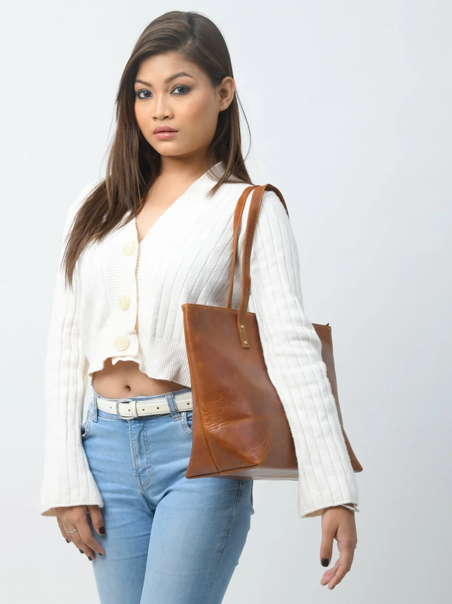 The Kim Tote Bag- Cocoa Brown - Imagen 7