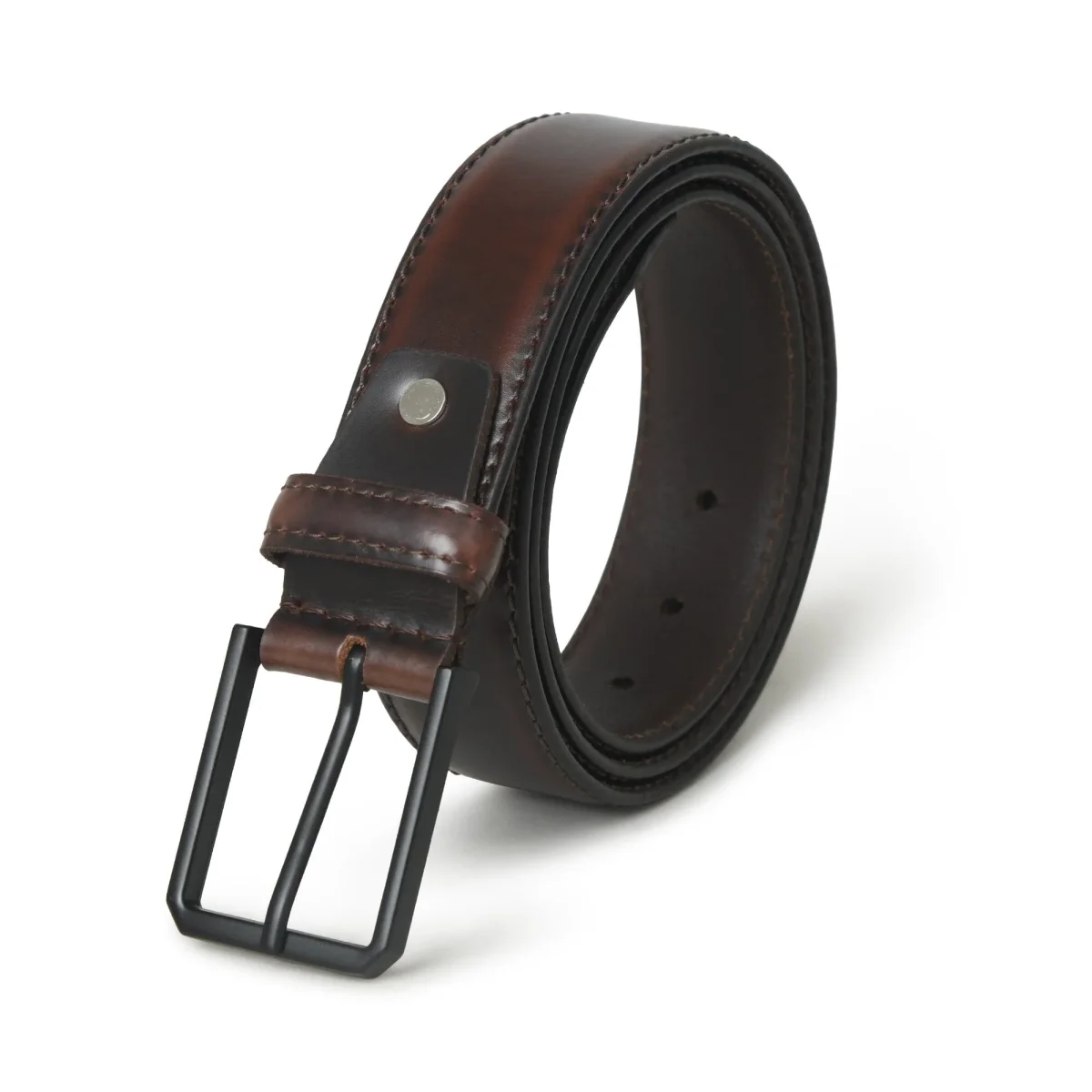 Hickory Brown Leather Belt - Imagen 2