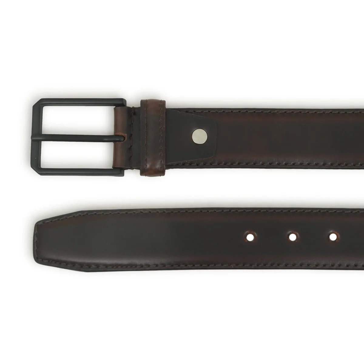 Hickory Brown Leather Belt - Imagen 4