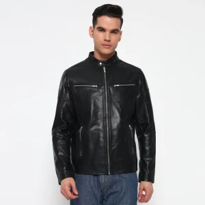 City Rider Black Leather Jacket