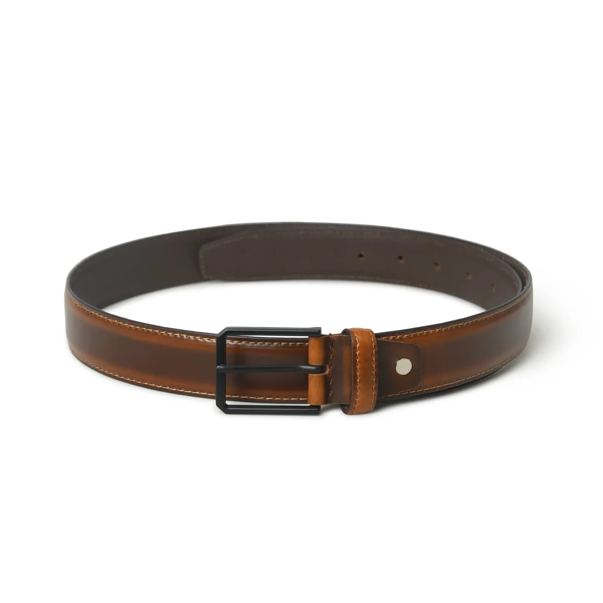 Cooper Caramel Leather Belt - Imagen 5