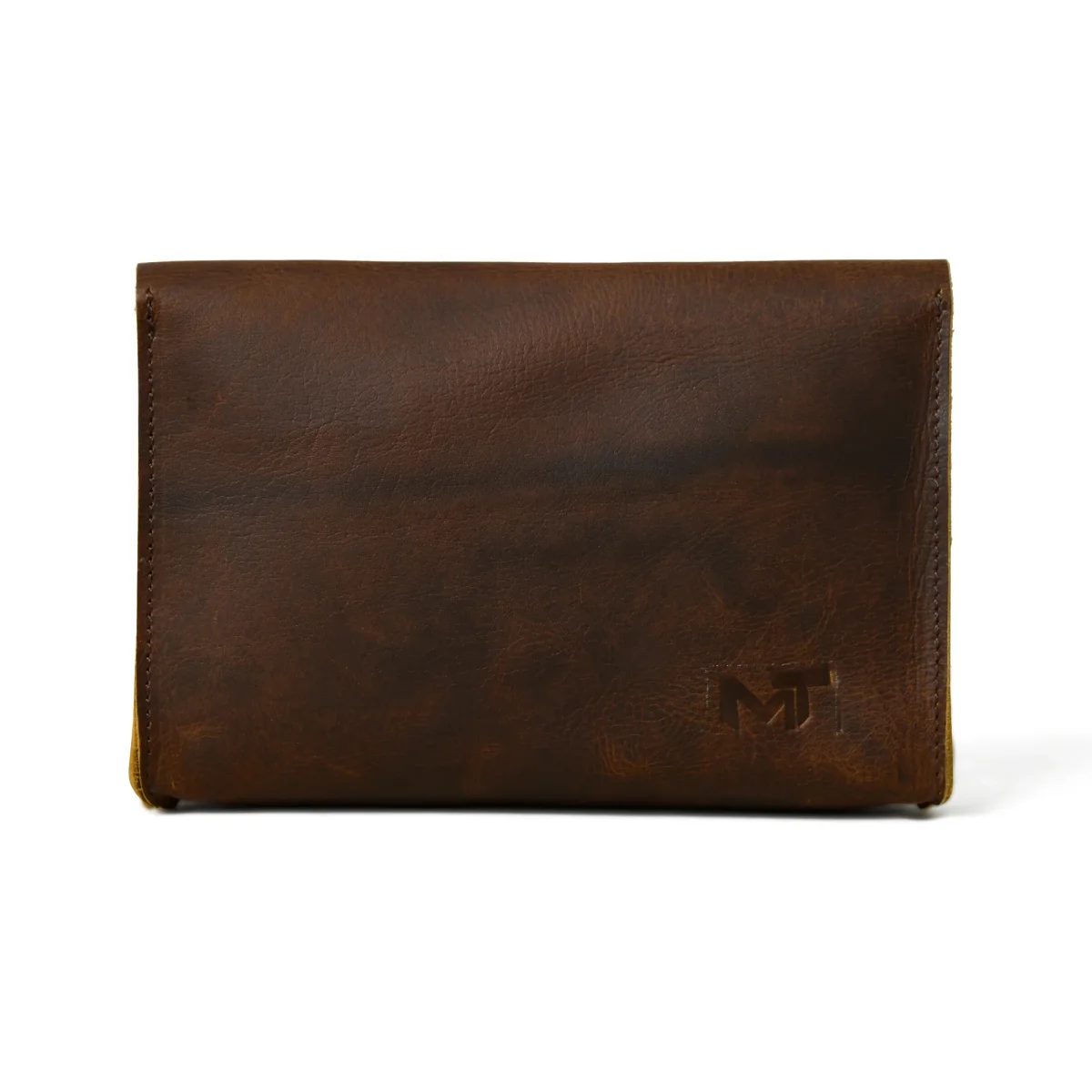 Chic Cocoa Leather Women's Clutch - Imagen 4