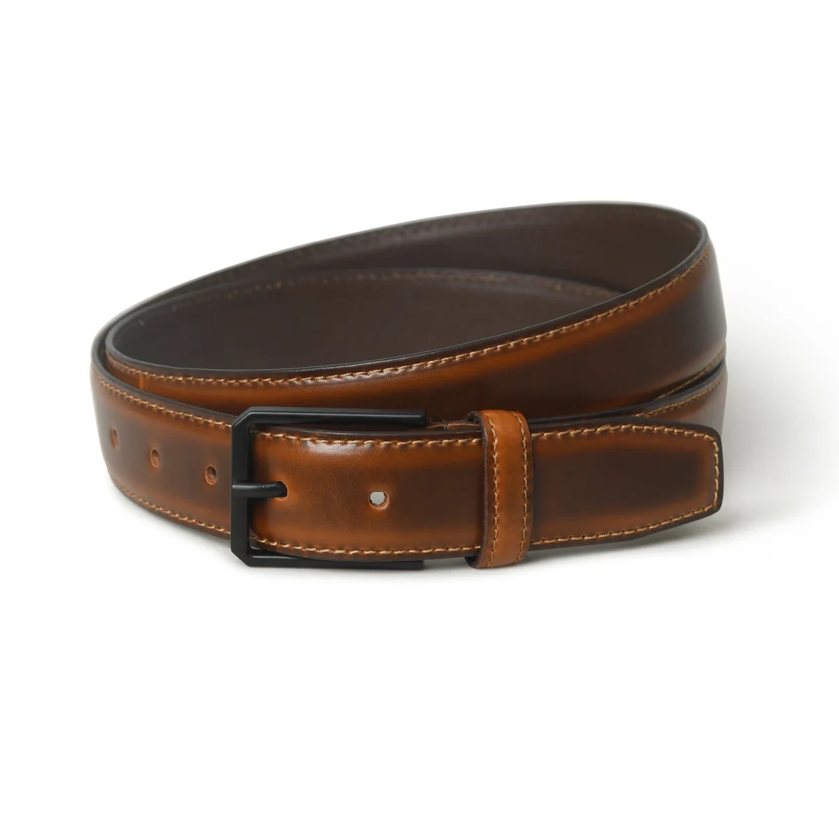 Cooper Caramel Leather Belt - Imagen 3