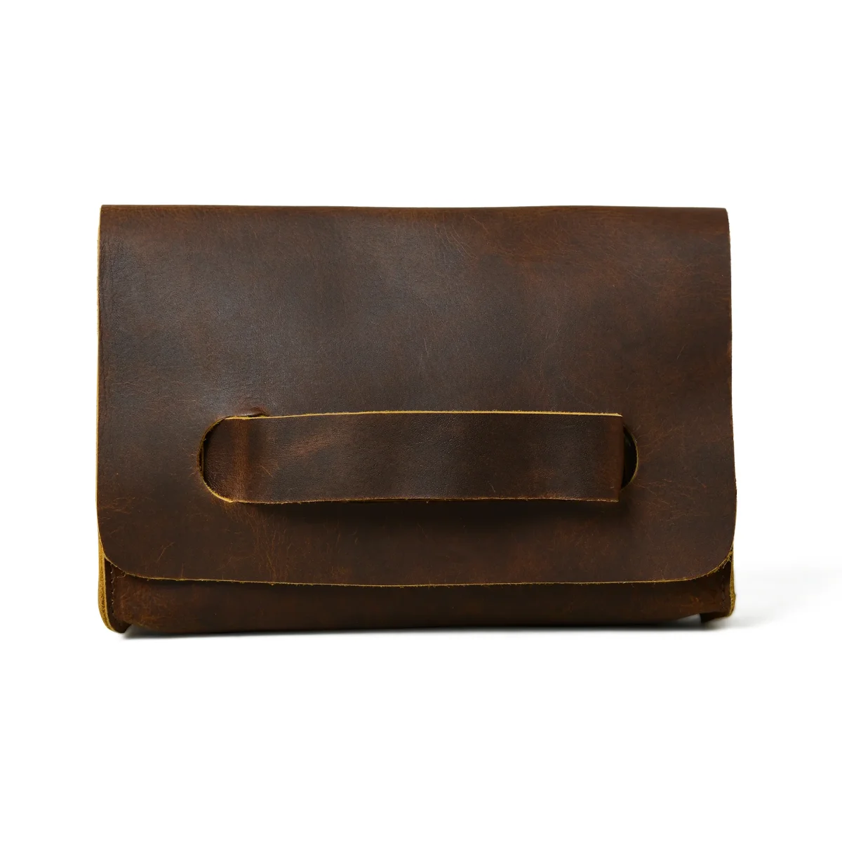 Chic Cocoa Leather Women's Clutch - Imagen 2