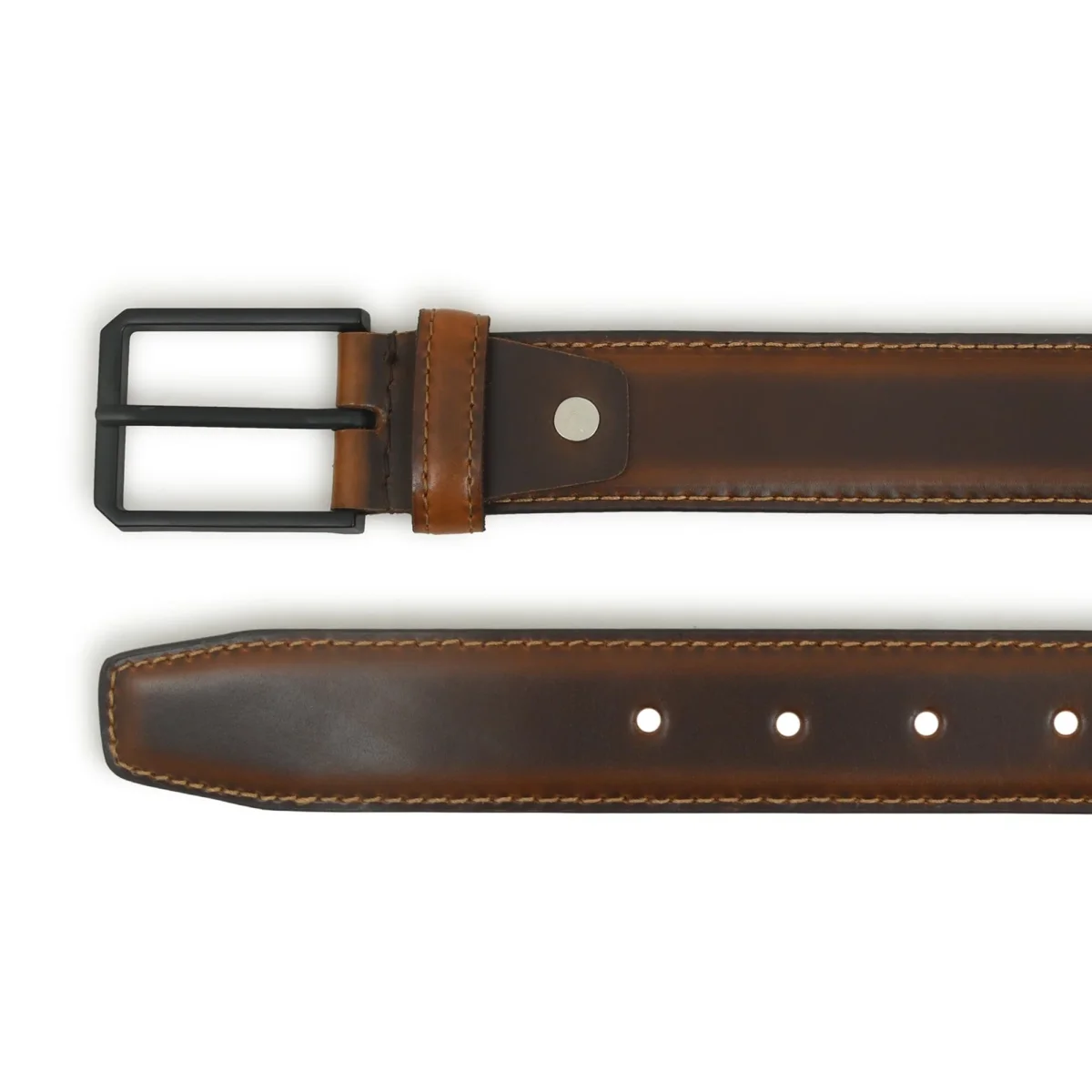 Cooper Caramel Leather Belt - Imagen 4