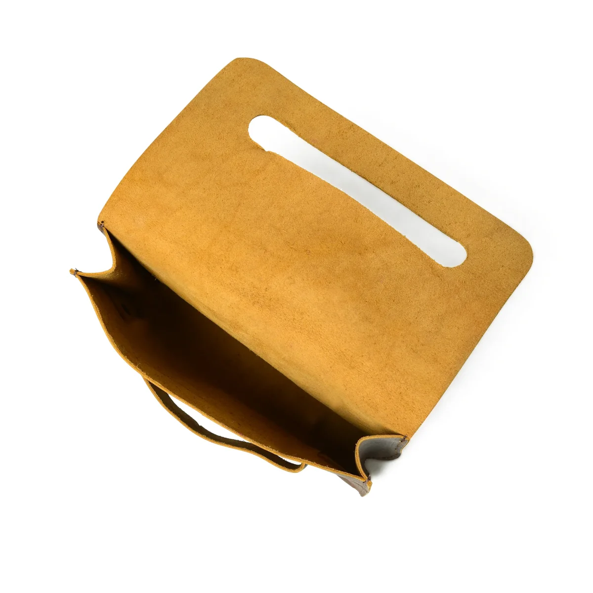 Chic Cocoa Leather Women's Clutch - Imagen 8