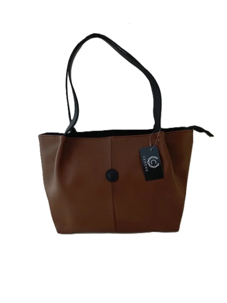 CARTERAS CASUAL CARAMELO/NEGRO MODELO 2556 - Imagen 2