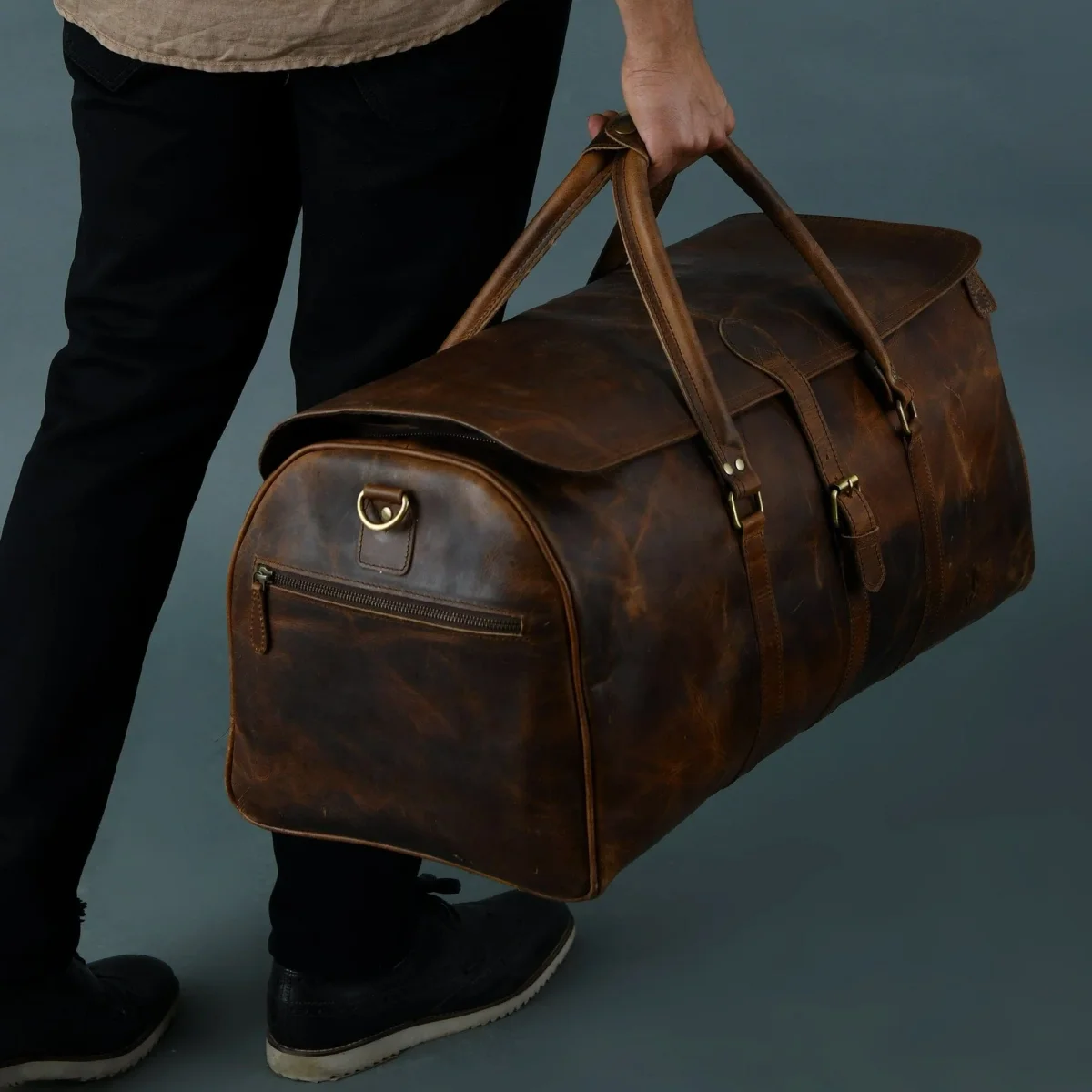 The Bolton Flap Duffel- Brown - Imagen 2