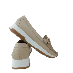 MOCASIN DAMA  BEIGE MODELO 2765