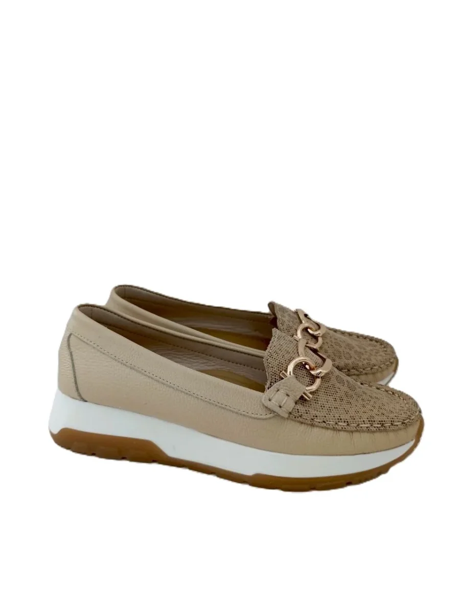 MOCASIN DAMA BEIGE MODELO 2765 - Imagen 3