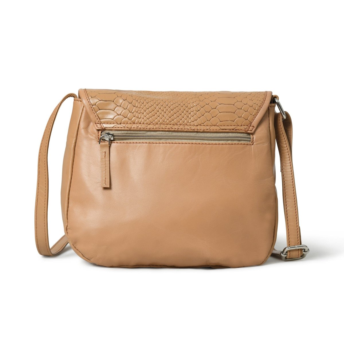 The Croco Satchel- Beige - Imagen 8