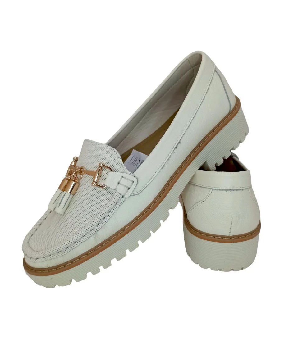 MOCASINES CONFORT DAMA COLOR TALCO MODELO 2811 - Imagen 3