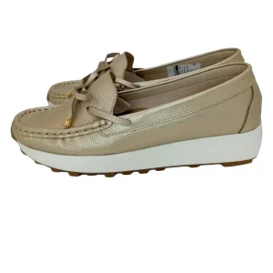 MOCASINES CONFORT CERERE DAMA COLOR DORADO MODELO 2829