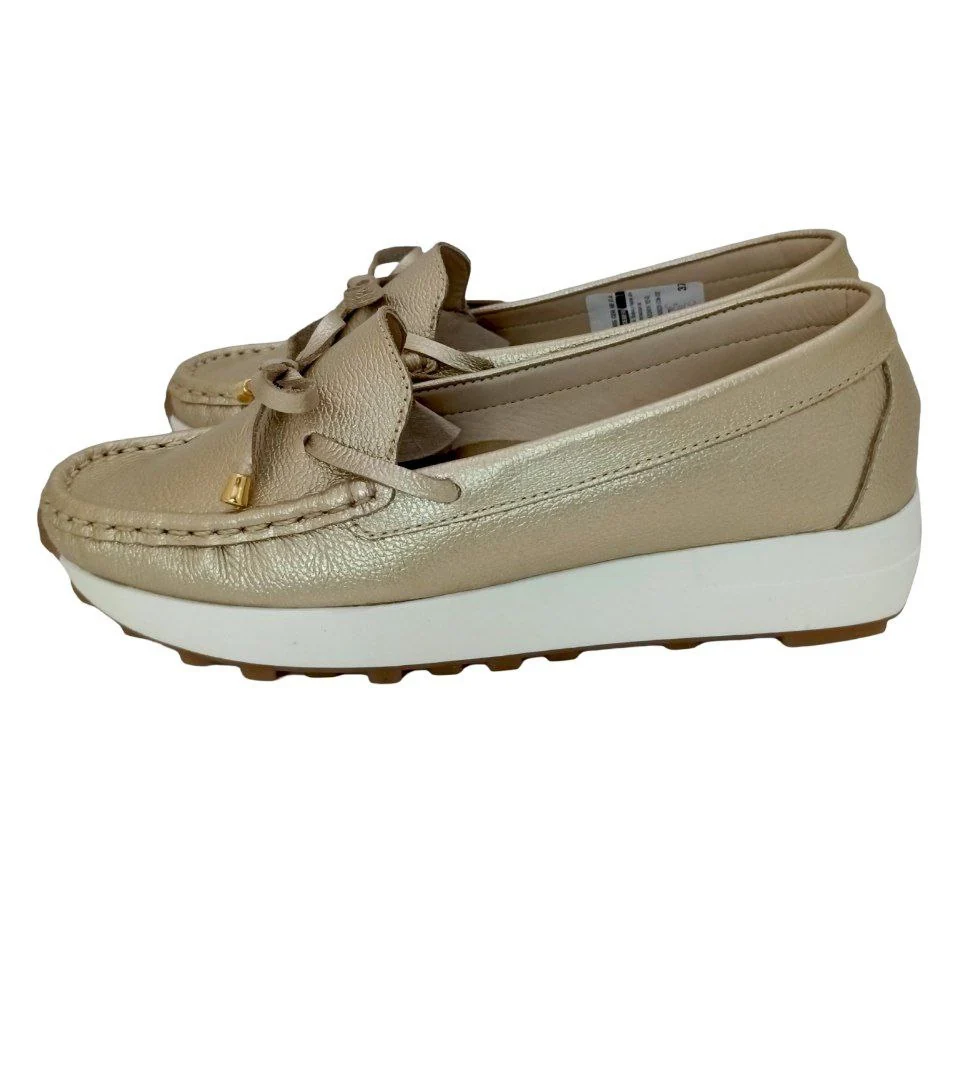 MOCASINES CONFORT CERERE DAMA COLOR DORADO MODELO 2829 - Imagen 2