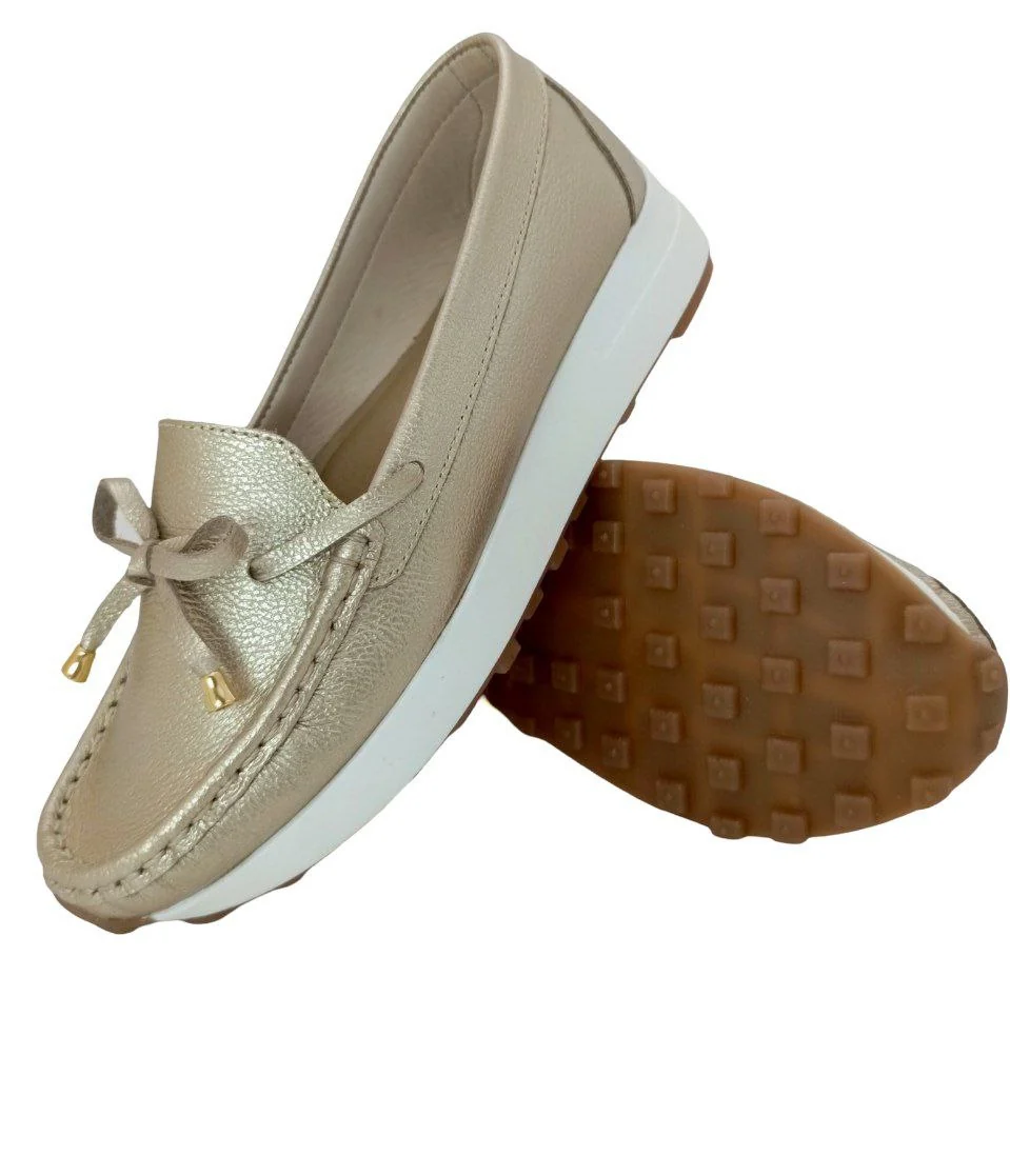 MOCASINES CONFORT CERERE DAMA COLOR DORADO MODELO 2829 - Imagen 4