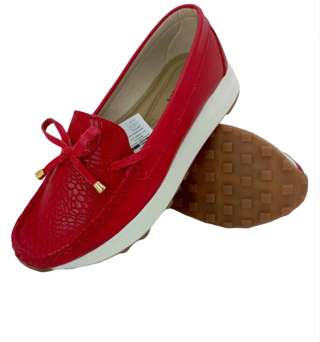 MOCASINES CONFORT CERERE DAMA COLOR ROJO MODELO 2829 - Imagen 3