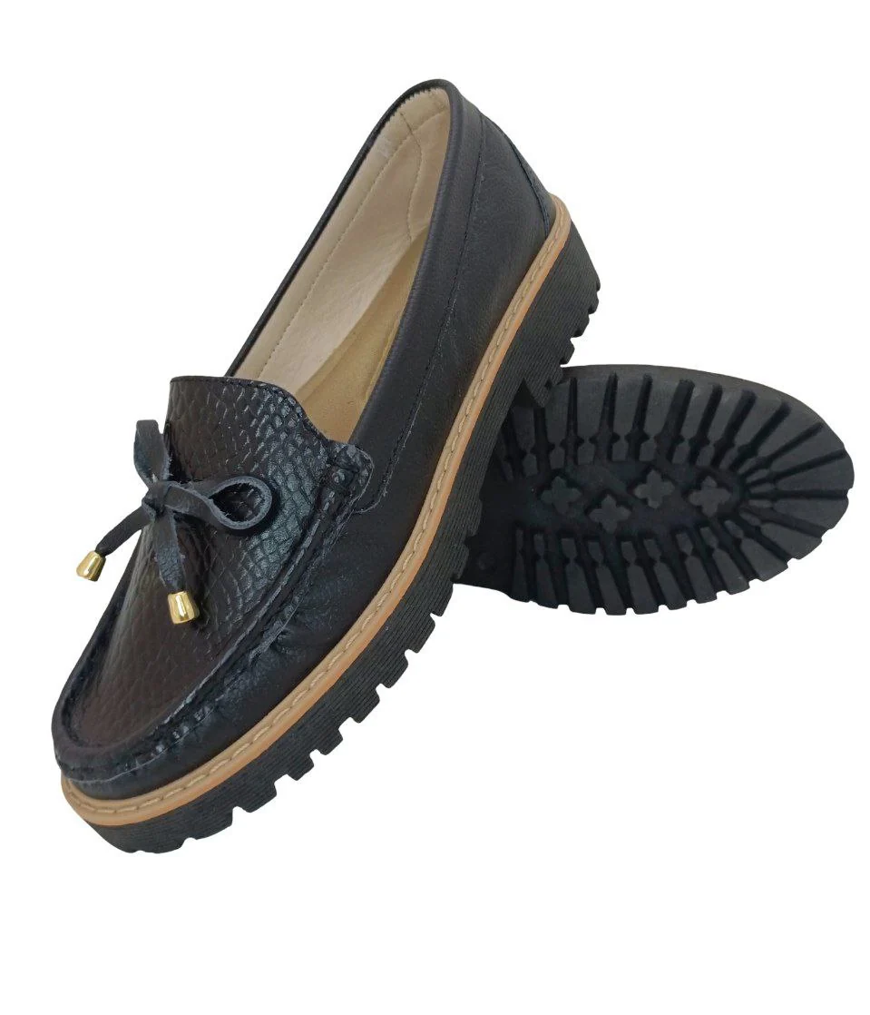 MOCASINES CONFORT DAMA COLOR NEGRO MODELO 2839 - Imagen 2
