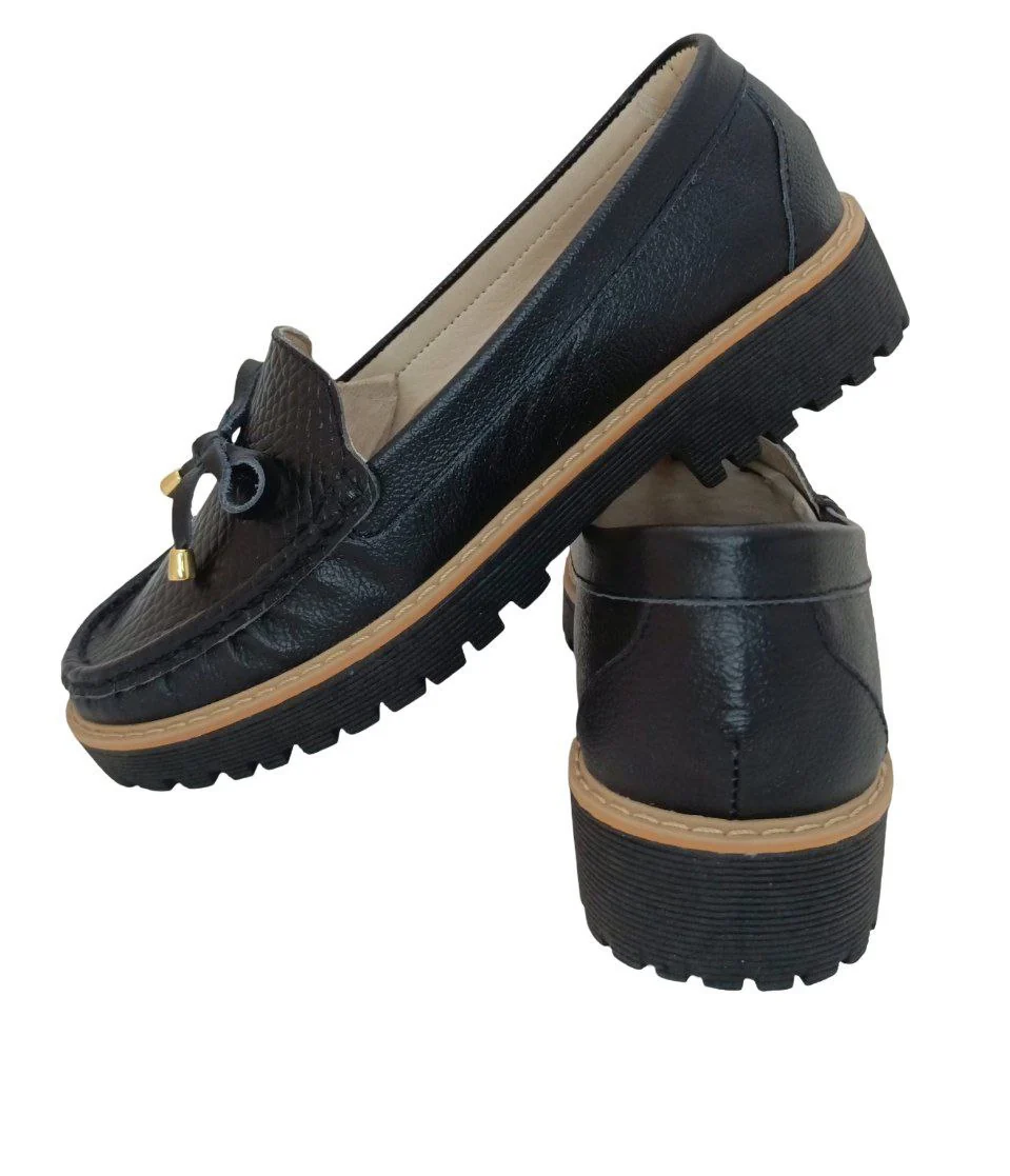MOCASINES CONFORT DAMA COLOR NEGRO MODELO 2839 - Imagen 3