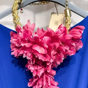 Collar Peonías Fucsia OUTLET