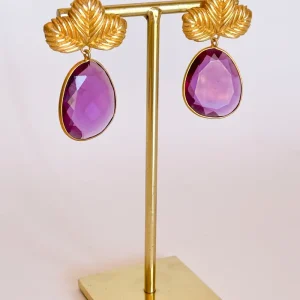 Pendientes Palma verde OUTLET