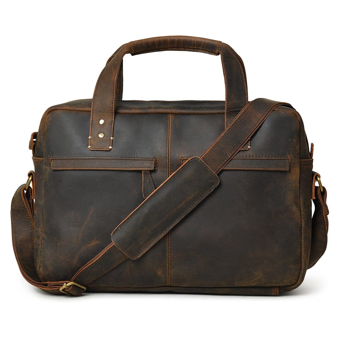 Perkins Buffalo Leather Office Briefcase - Imagen 2