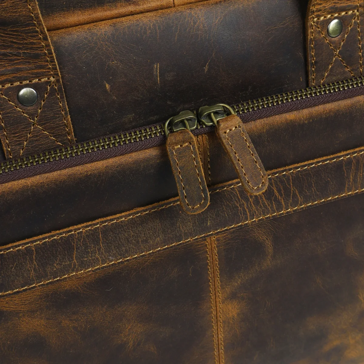 European Hunter Leather Briefcase - Imagen 9