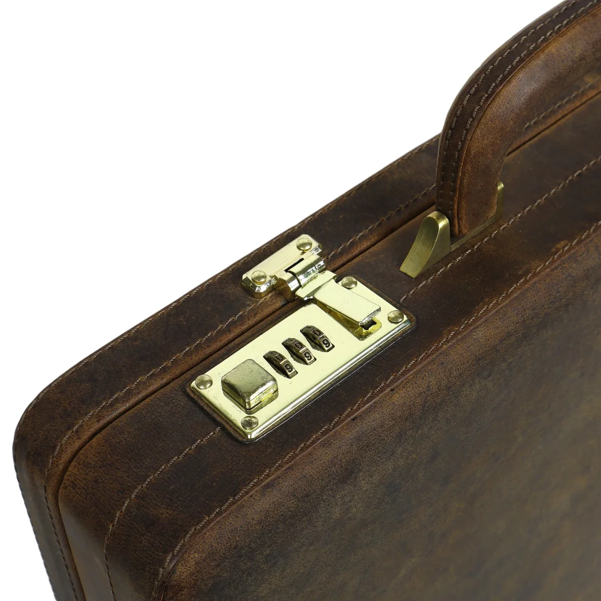 Hunter Leather Office Travel Suitcase - Imagen 8