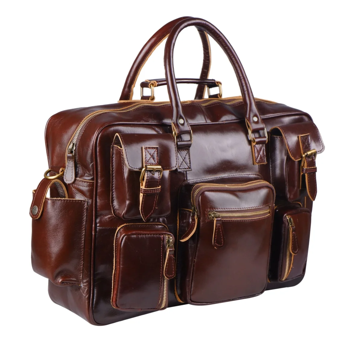 Norman Cherry Red Briefcase - Imagen 4