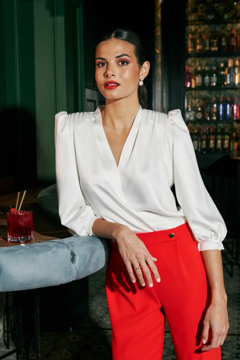 Blusa Valentina lazo manga francesa - Imagen 6