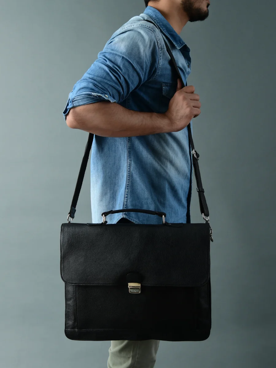 Business Attache Laptop Bag - Italian Finish - Imagen 9