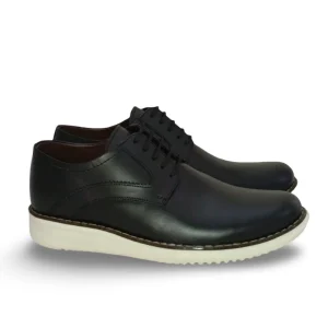 Zapatos Elegantes Casuales para Hombre en Cuero Negro - Modelo 3106