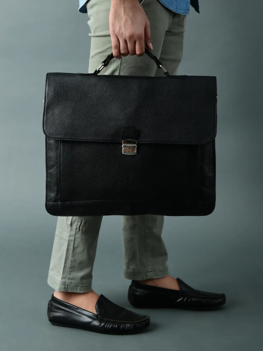 Business Attache Laptop Bag - Italian Finish - Imagen 3