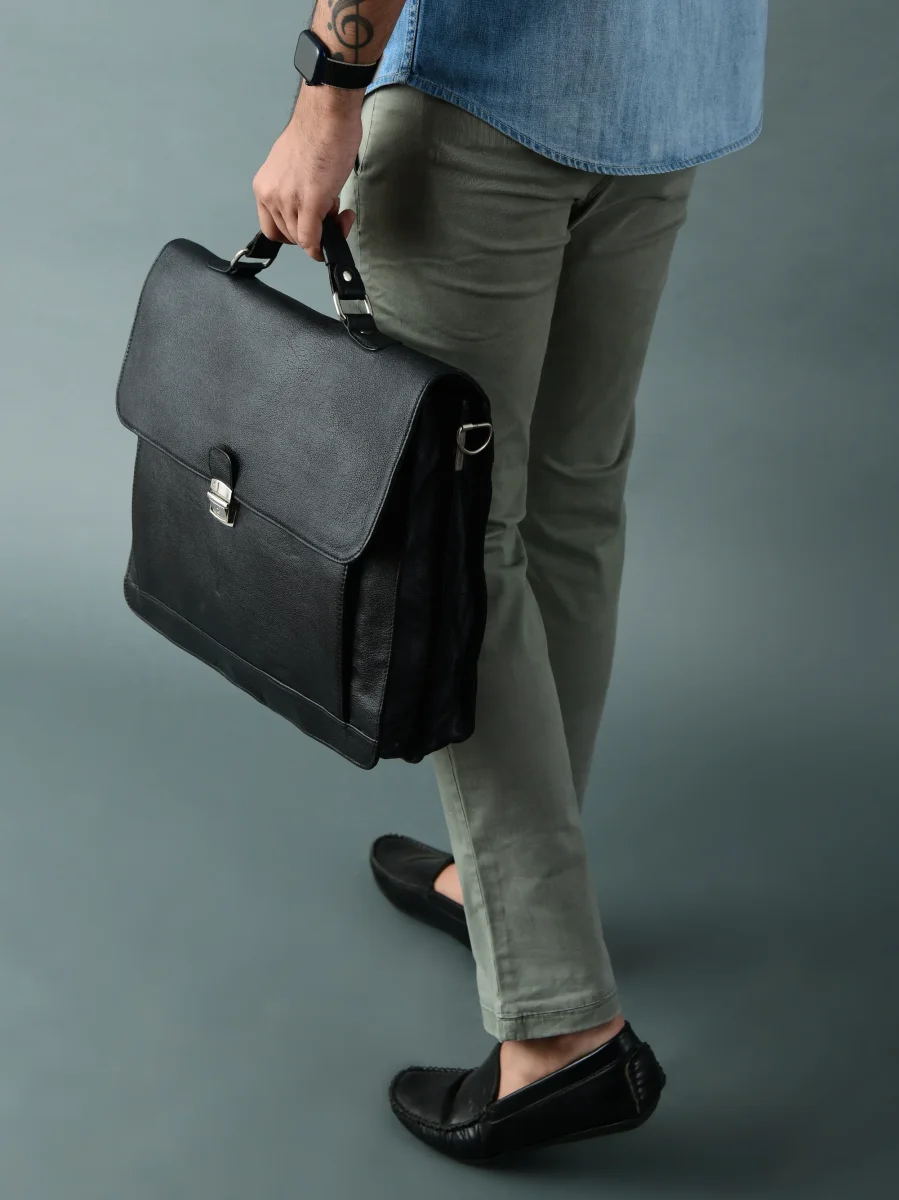 Business Attache Laptop Bag - Italian Finish - Imagen 5