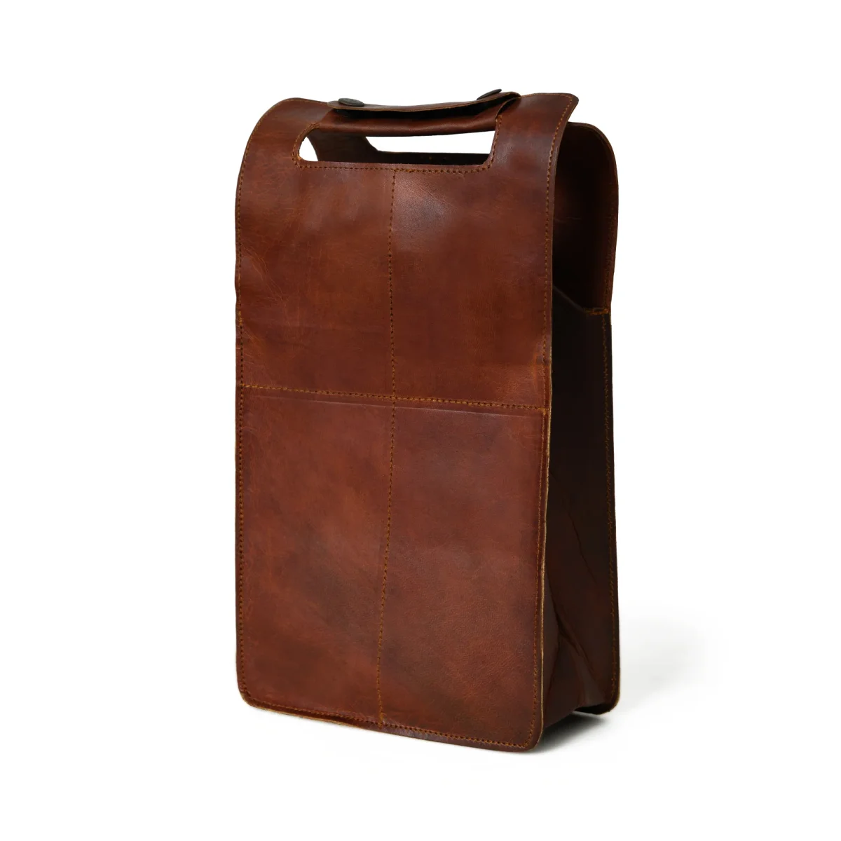 Wine Bottle Leather Cover - Imagen 4