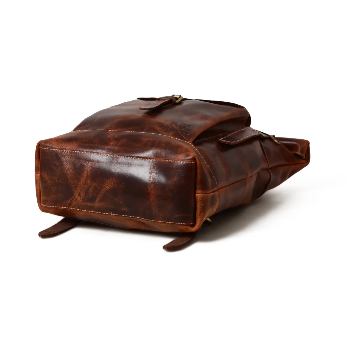 Brown Saddleback Backpack- Roll Top - Imagen 9