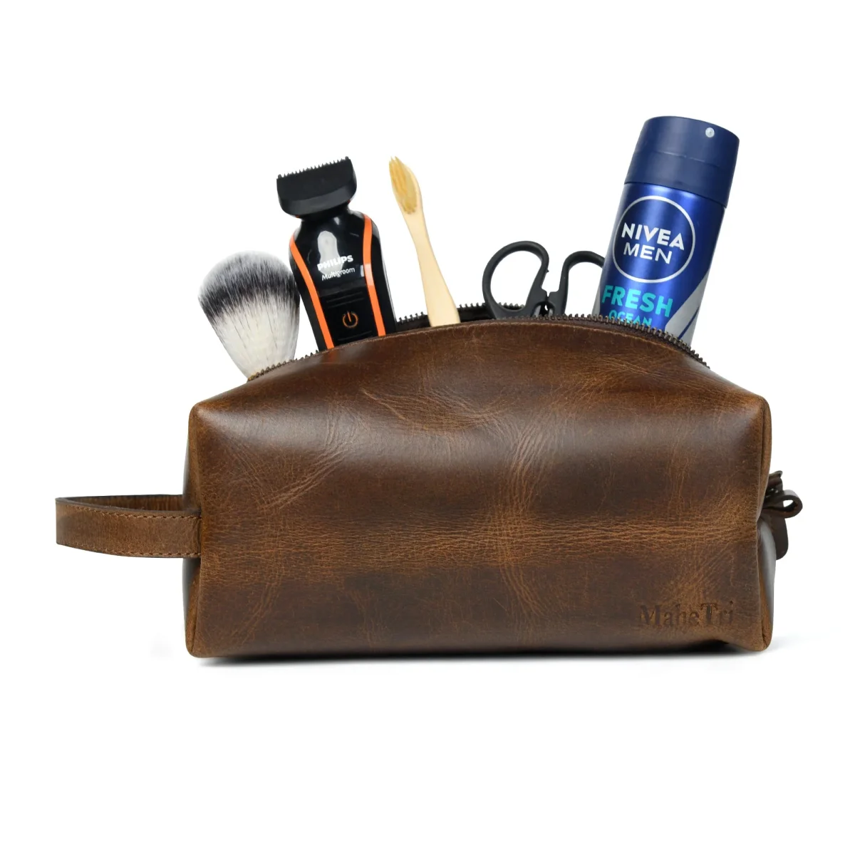 The Cambridge Leather Dopp Kit - Imagen 3