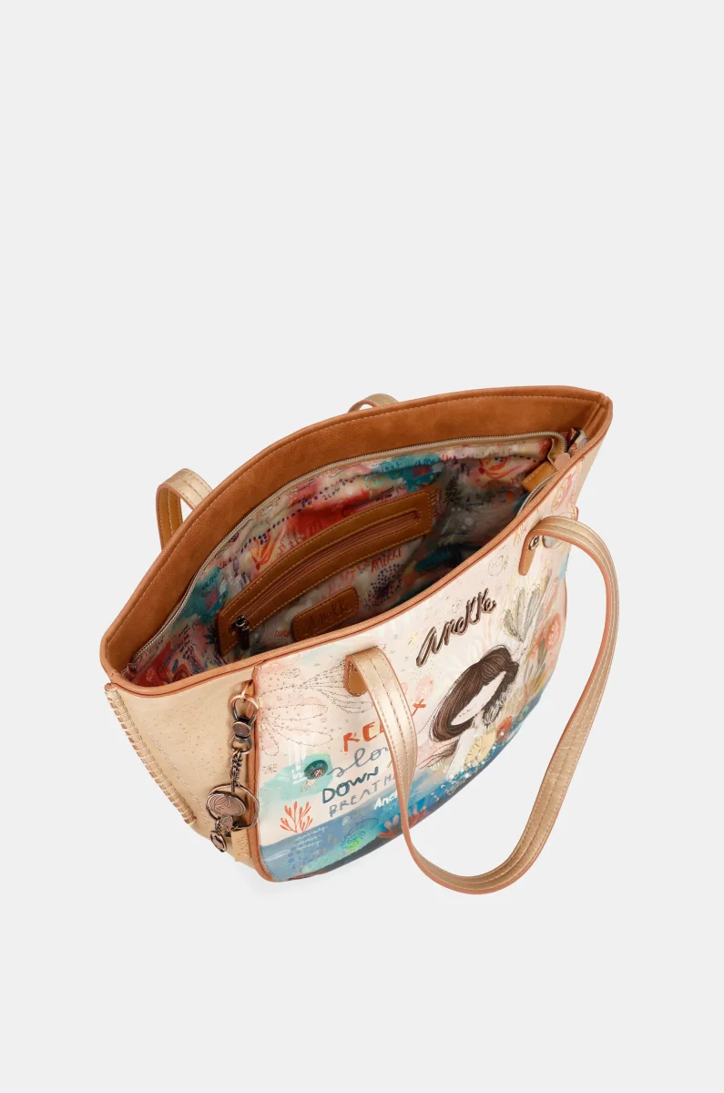 Bolso shopper ovalado Mediterranean - Imagen 5