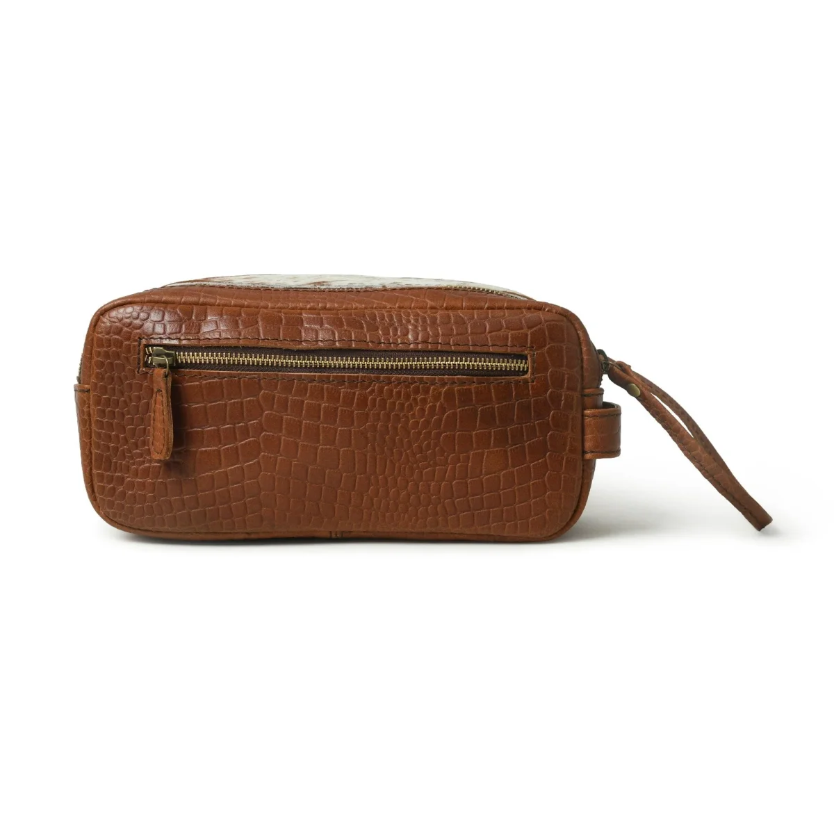 Hairon Croco Leather Toiletry Bag - Imagen 6