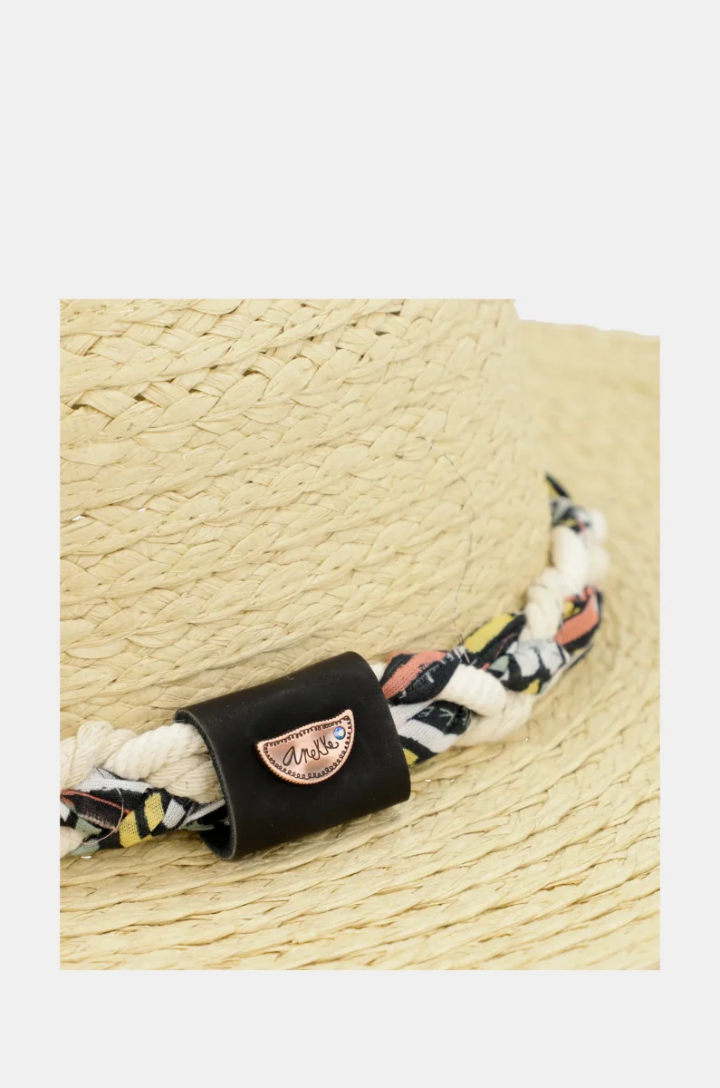 Sombrero rafia crudo - Imagen 5