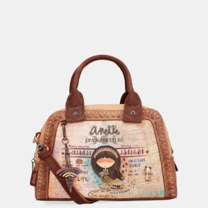 Bolso dos asas con bandolera Menire