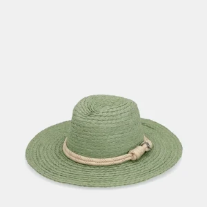 Sombrero rafia verde