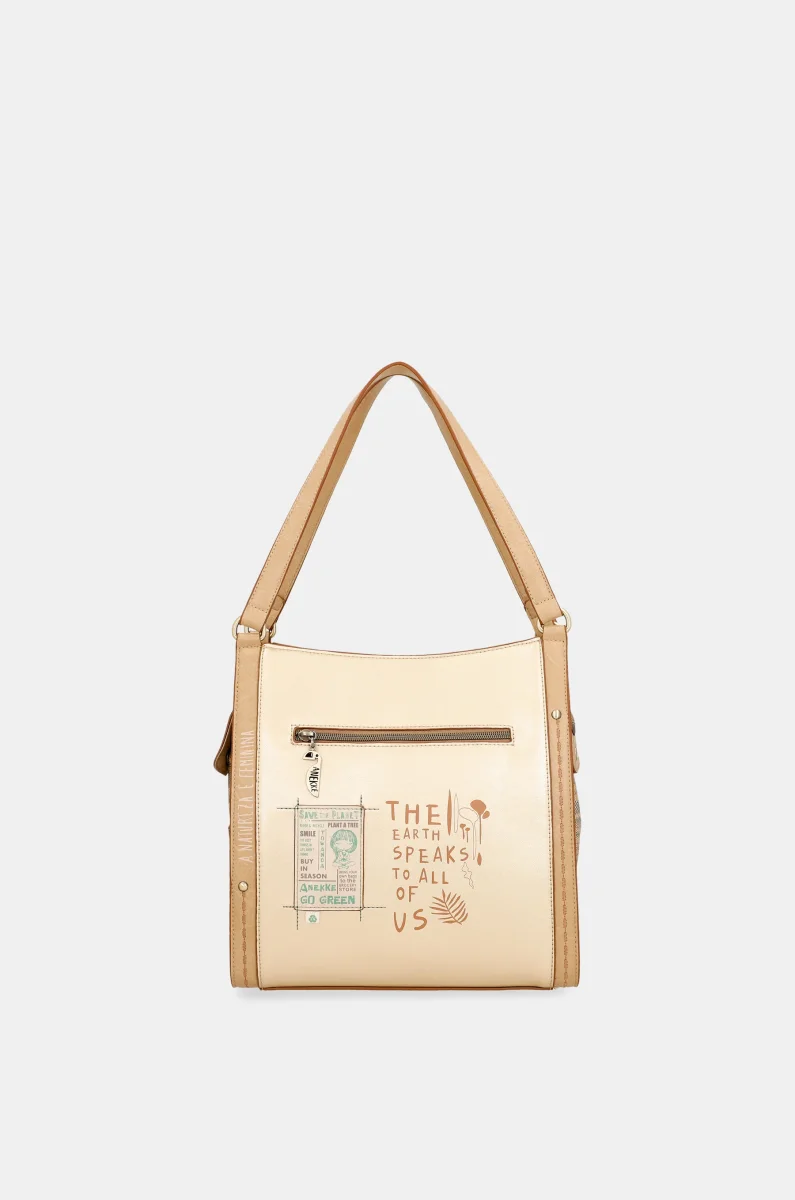 Bolso de hombro dorado Nature Pachamama - Imagen 4