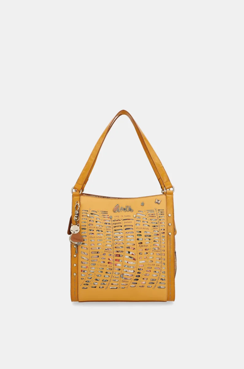 Bolso de hombro ocre Nature Pachamama - Imagen 2
