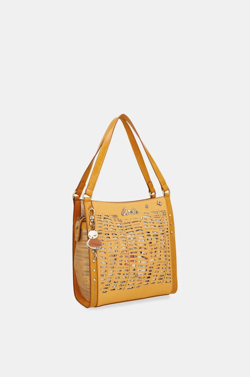 Bolso de hombro ocre Nature Pachamama - Imagen 7
