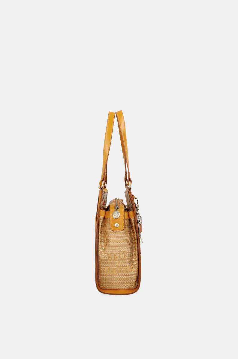 Bolso de hombro ocre Nature Pachamama - Imagen 5