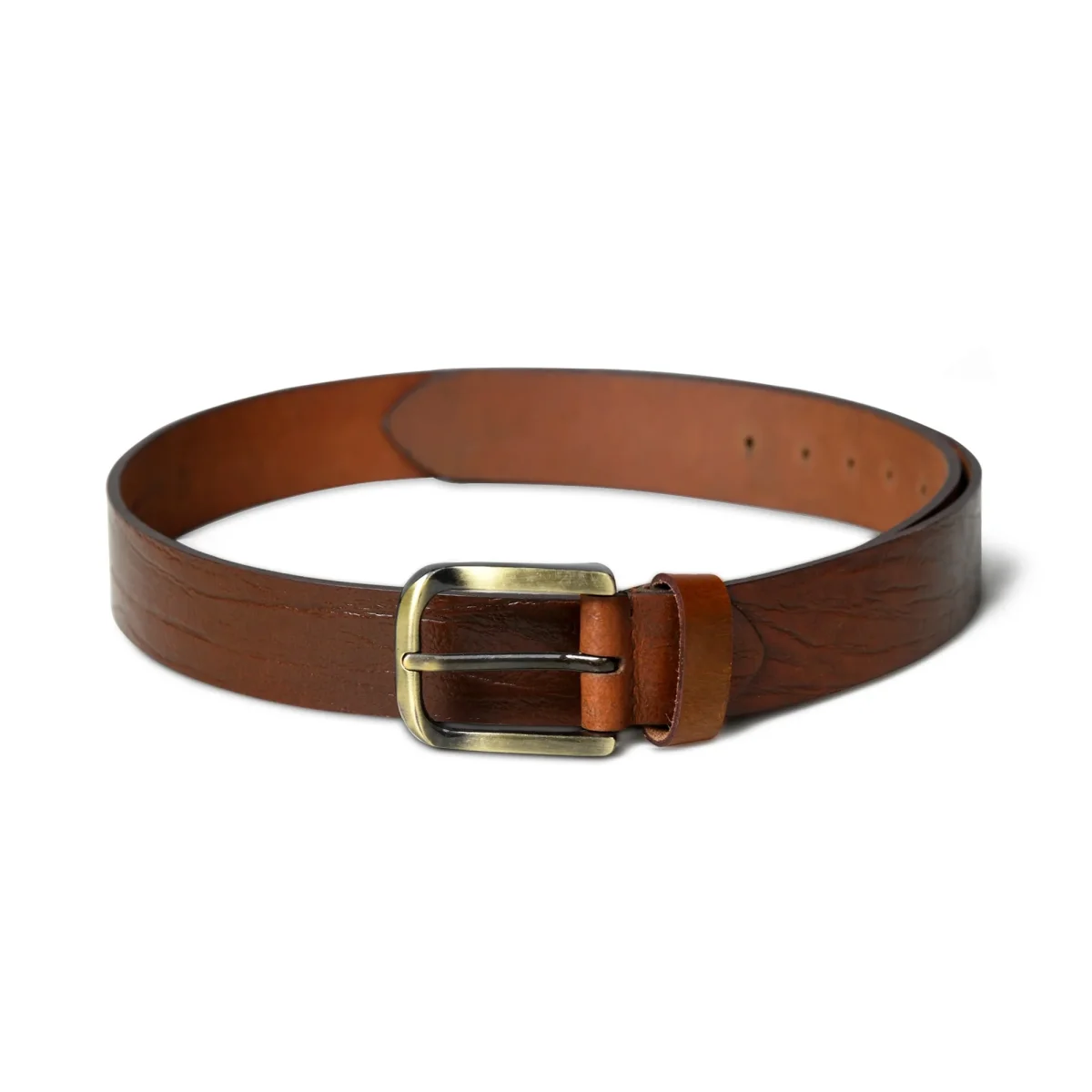 Vibrant Brown Pin Buckle Belt - Imagen 5