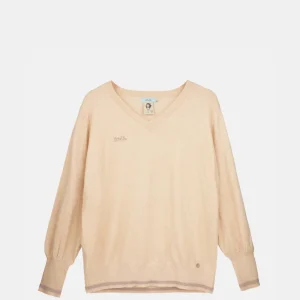 Jersey beige cuello pico Shōen