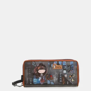 Billetero grande RFID estampado Contemporary
