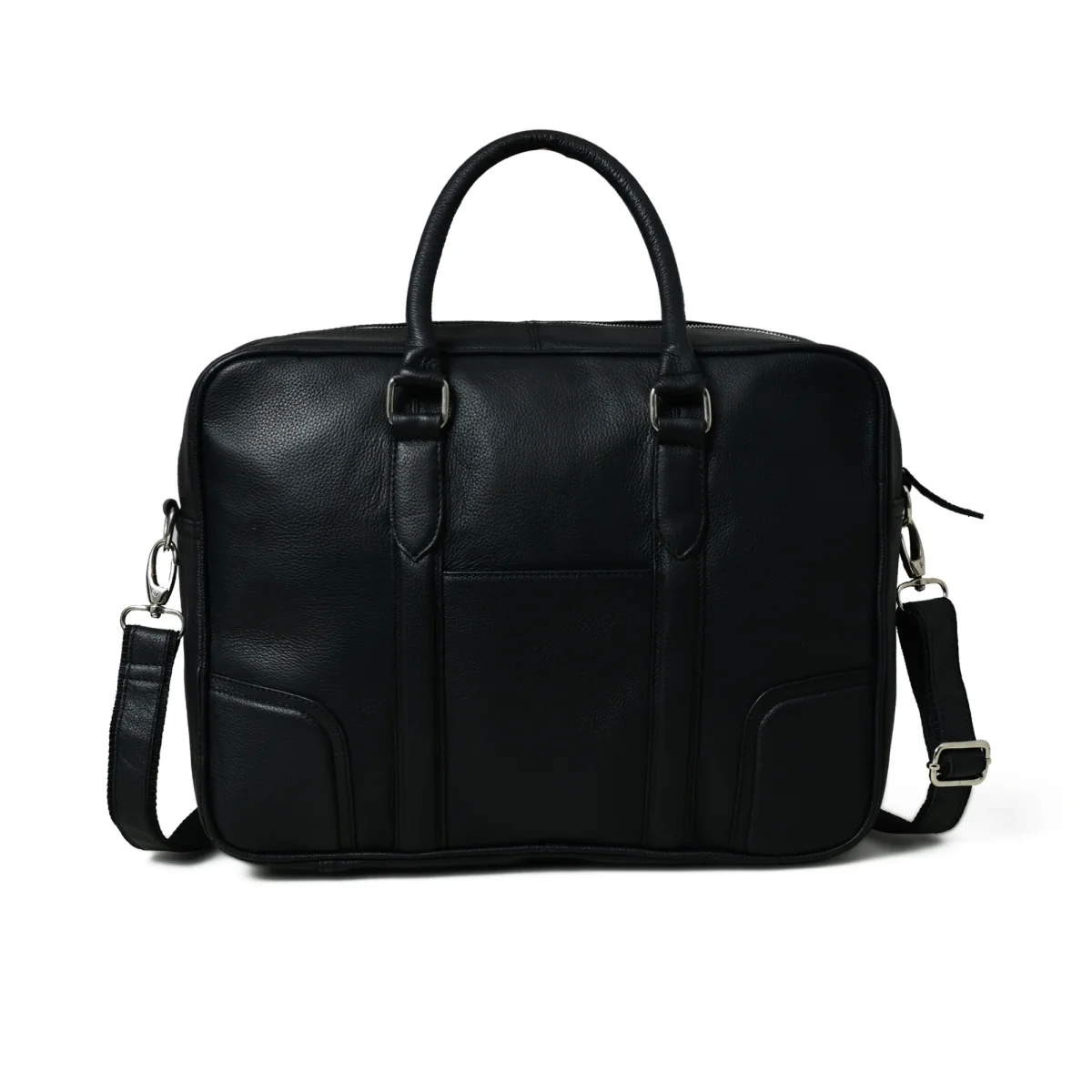 Texas Black Leather Briefcase - Imagen 5