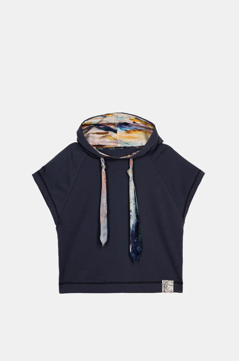 Sudadera azul marino sin mangas Studio - Imagen 3